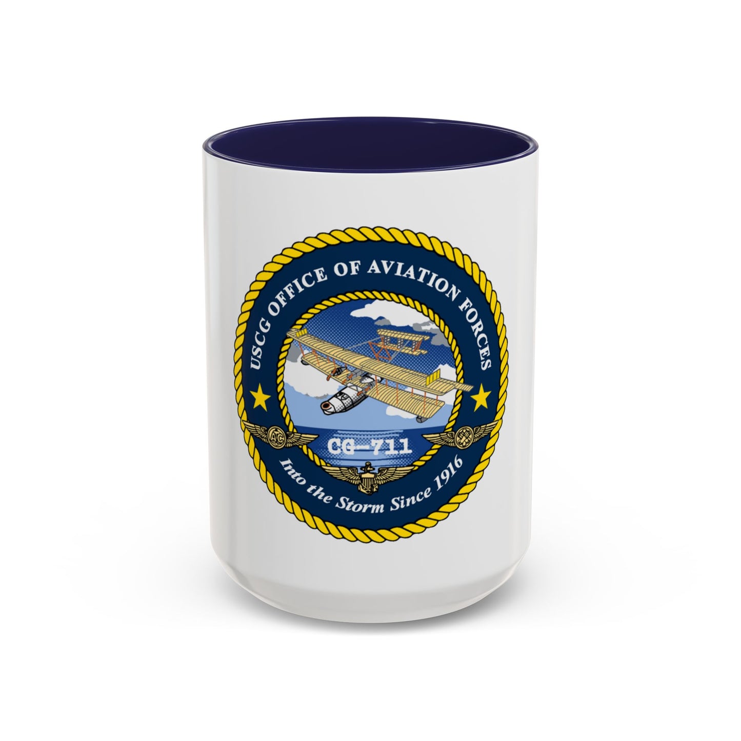 USCG OFFICE OF AVIATION FORCES CG 711 (U.S. Coast Guard) Accent Coffee Mug