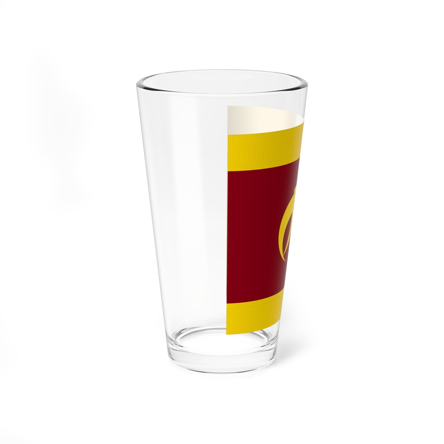 Flag of Naie Hokkaido fringed (Japan) Pint Glass 16oz
