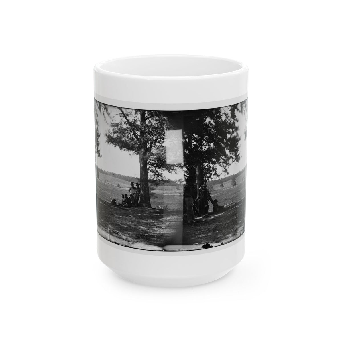 Cedar Mountain, Va. Battlefield Viewed From The West (U.S. Civil War) White Coffee Mug
