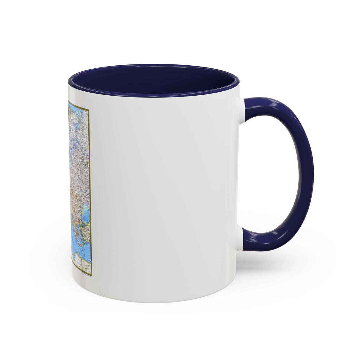 Europe (1977) (Map) Accent Coffee Mug
