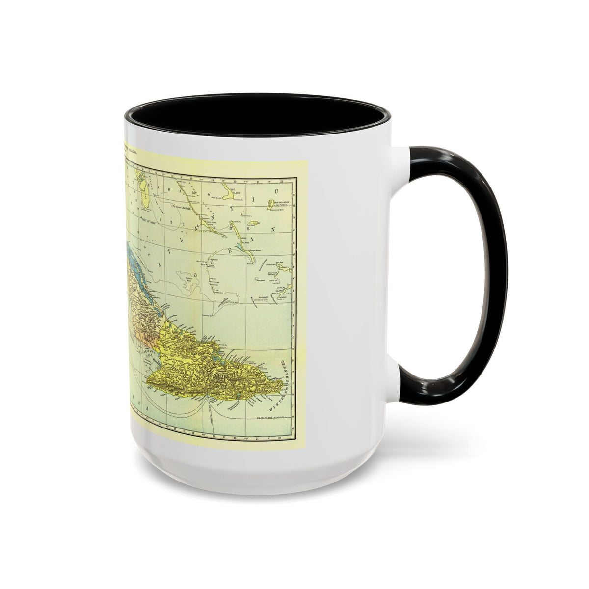 Central America - Cuba (1906) (Map) Accent Coffee Mug