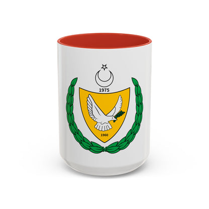 Coat of arms of the Turkish Federated State of Cyprus - Accent Coffee Mug