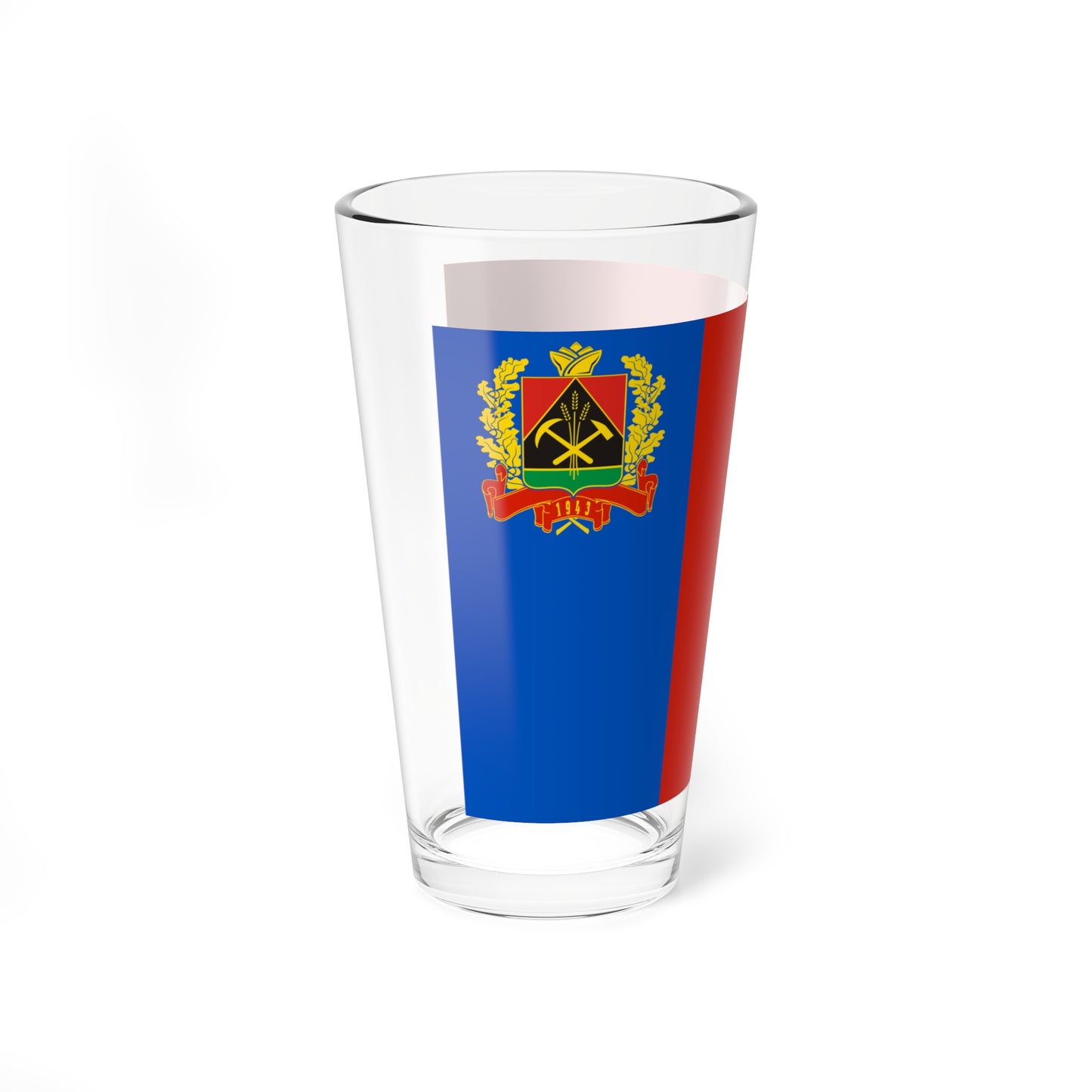 Flag of Kemerovo oblast 2003 (Russia) Pint Glass 16oz