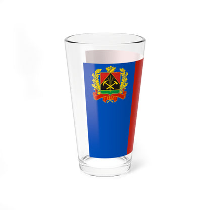 Flag of Kemerovo oblast 2003 (Russia) Pint Glass 16oz