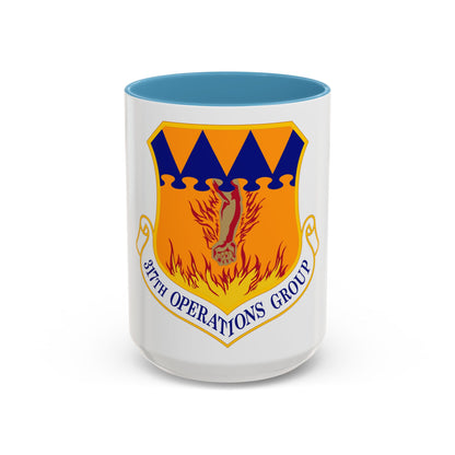 317 Operations Group AMC (U.S. Air Force) Accent Coffee Mug