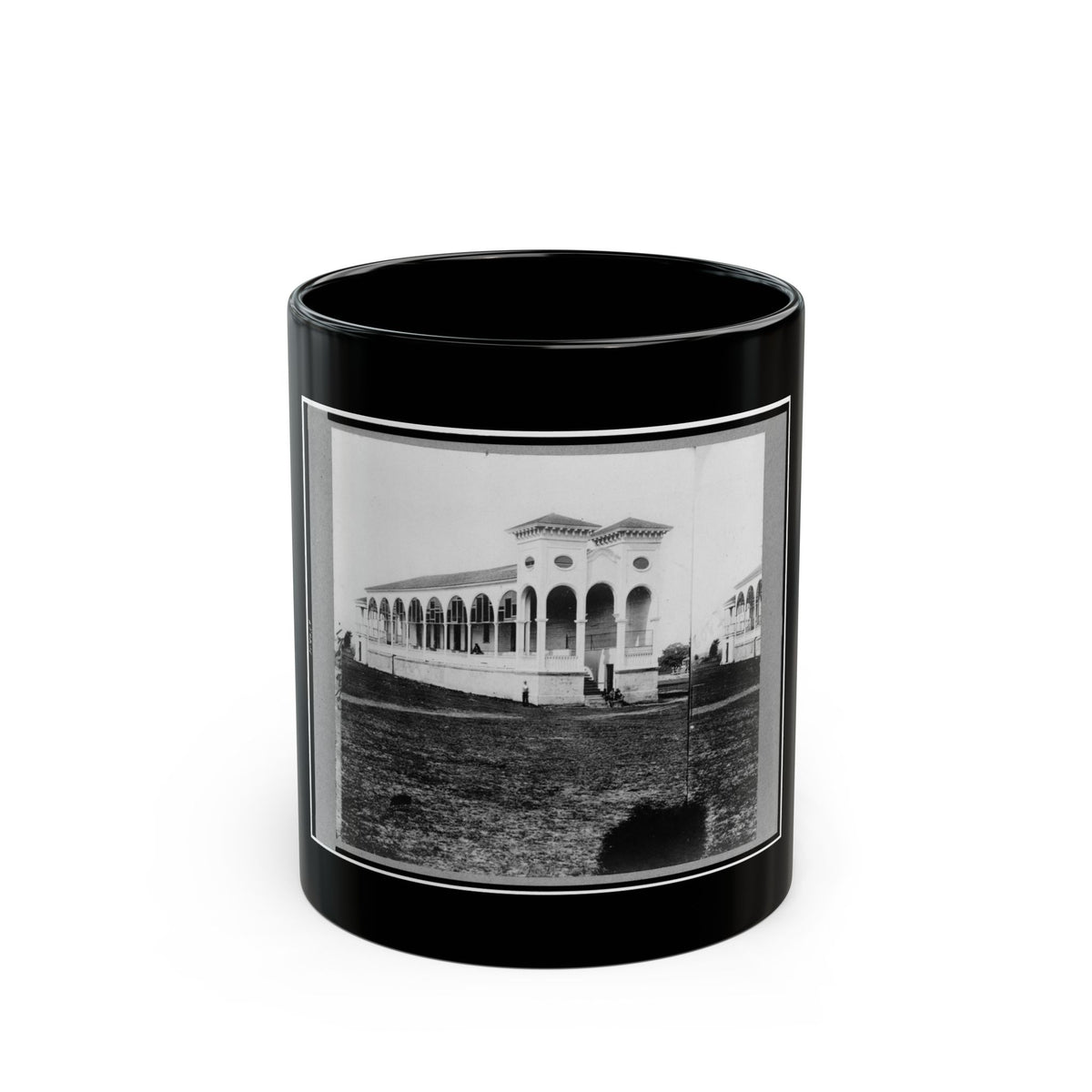 Club House Race Course, Where Federal Officers Were Confined, Charleston, S.C., April 1865 (U.S. Civil War) Black Coffee Mug
