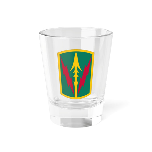 Verre à liqueur de la brigade de police militaire d'Hawaï (armée américaine) 1,5 oz