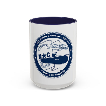 USS North Carolina SSN 777 (U.S. Coast Guard) Accent Coffee Mug