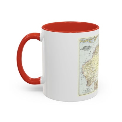 Australia (1948) (Map) Accent Coffee Mug