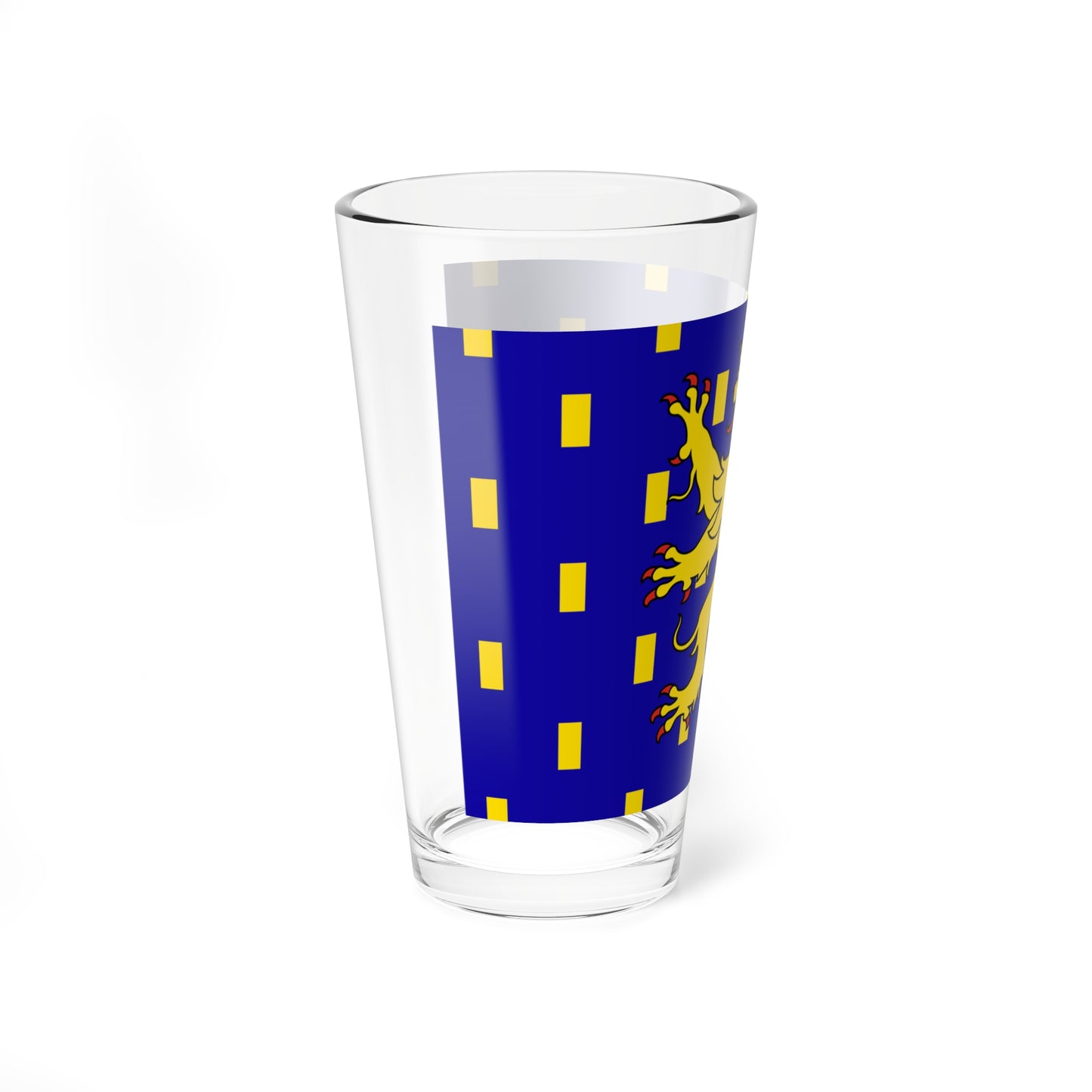 Flag of Franche Comte Region France (Belgium) Pint Glass 16oz