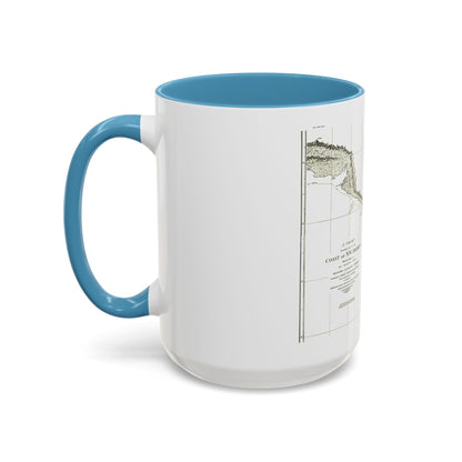 America - NorthWest Coast (1898) (Map) Accent Coffee Mug