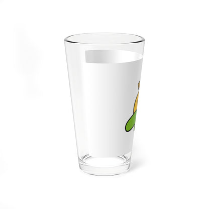 Flag of Nasukarasuyama Tochigi no text (Japan) Pint Glass 16oz