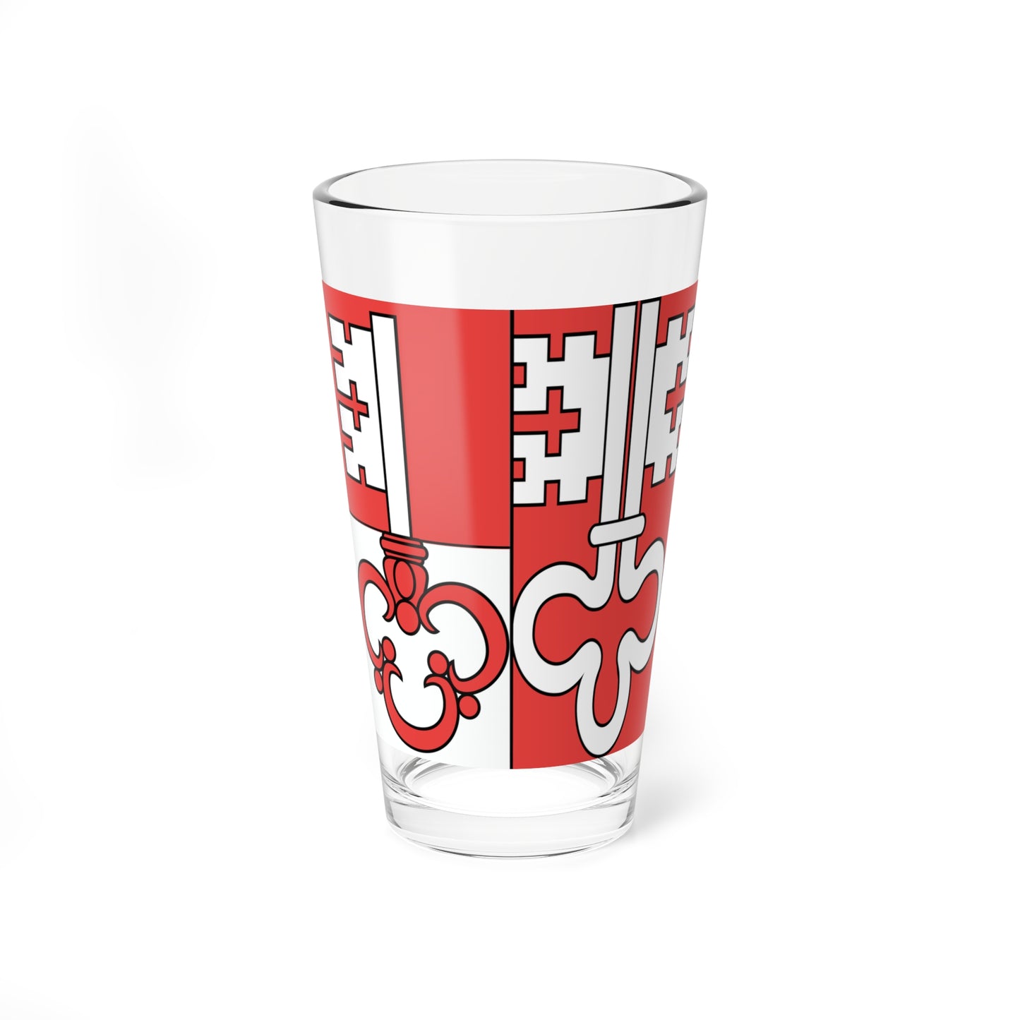 Flag of Canton of Unterwalden (Switzerland) Pint Glass 16oz