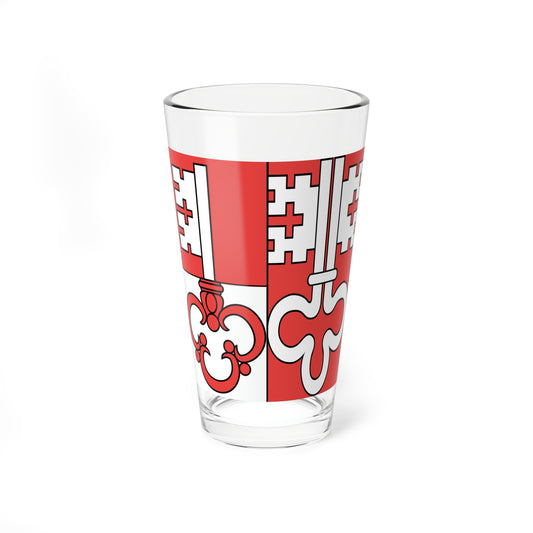 Flag of Canton of Unterwalden (Switzerland) Pint Glass 16oz
