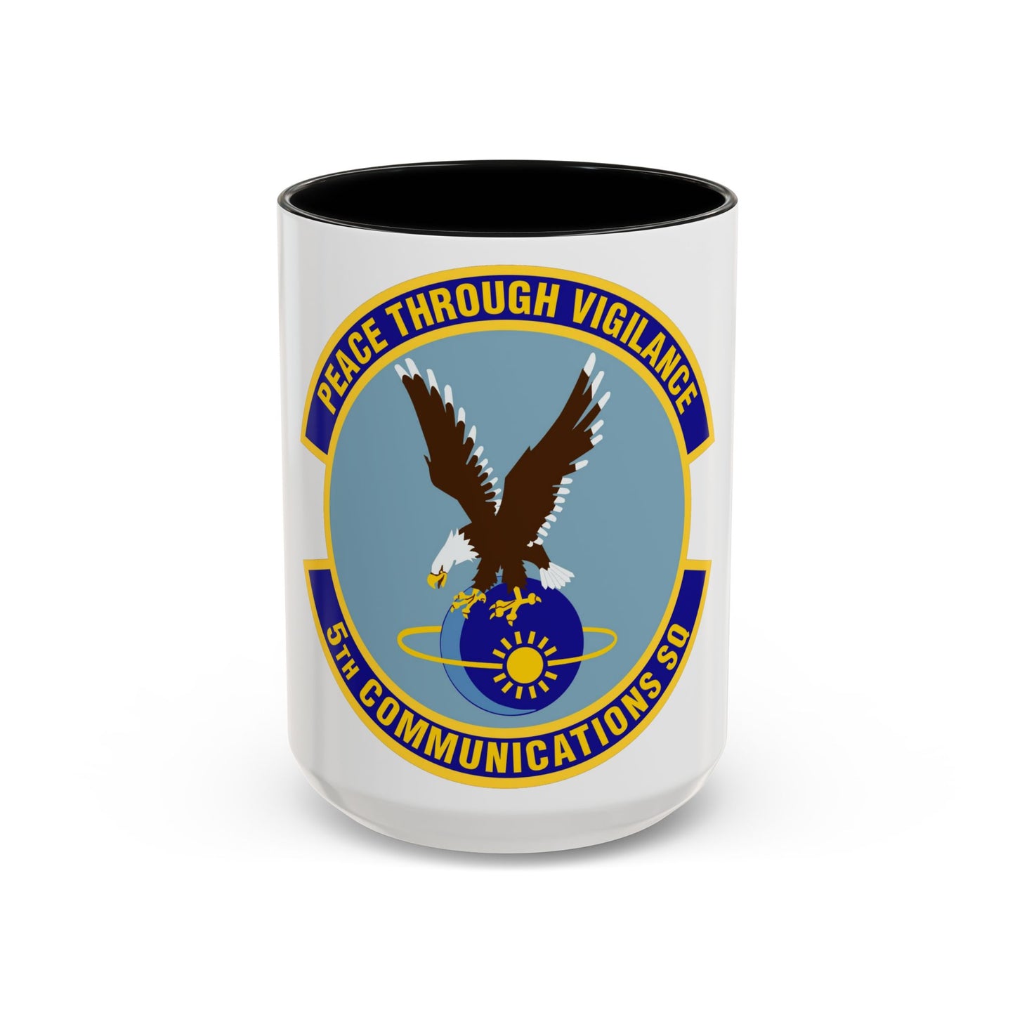 5th Communications Squadron (U.S. Air Force) Accent Coffee Mug