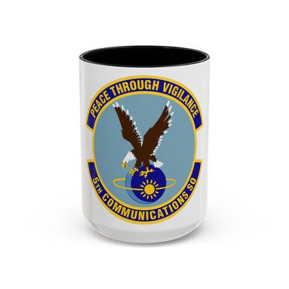 5th Communications Squadron (U.S. Air Force) Accent Coffee Mug