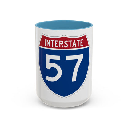 Interstate 57 (U.S. Highways) Accent Coffee Mug