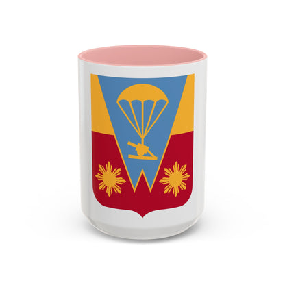 674th Airborne Field Artillery Battalion v2 (U.S. Army) Accent Coffee Mug