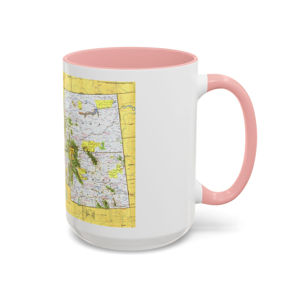 USA - Northwest 1 (1973) (Map) Accent Coffee Mug