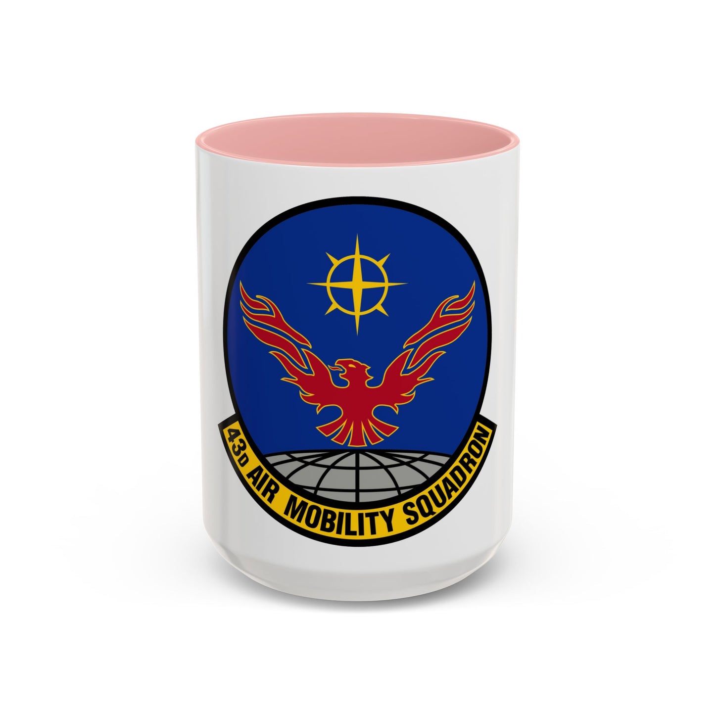 43 Air Mobility Squadron AMC (U.S. Air Force) Accent Coffee Mug