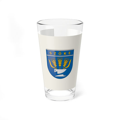 Flag of Szoke (Hungary) Pint Glass 16oz