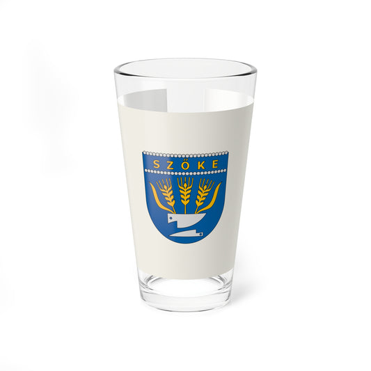 Flag of Szoke (Hungary) Pint Glass 16oz