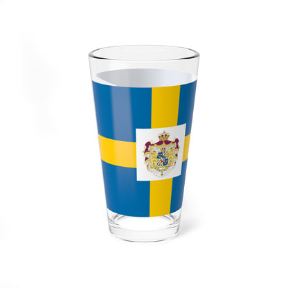 Sweden-Royal-flag-grand-coa (Sweden) Pint Glass 16oz