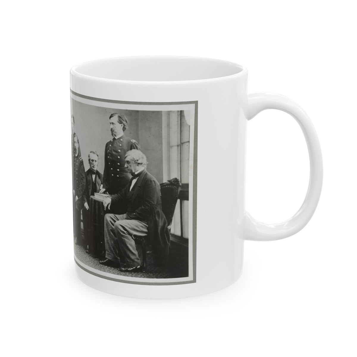 Board Which Tried Lincoln Conspirators (U.S. Civil War) White Coffee Mug