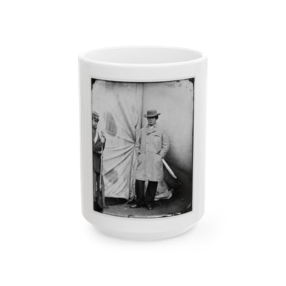 Washington Navy Yard, D.C. Lewis Payne, The Conspirator Who Attacked Secretary Seward, Standing In Overcoat And Hat (U.S. Civil War) White Coffee Mug