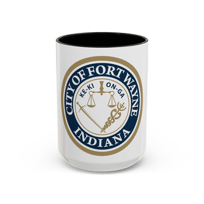 Seal of the City of Fort Wayne Indiana - Accent Coffee Mug