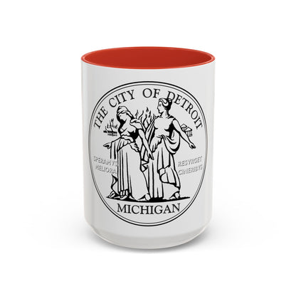 Seal of Detroit - Accent Coffee Mug