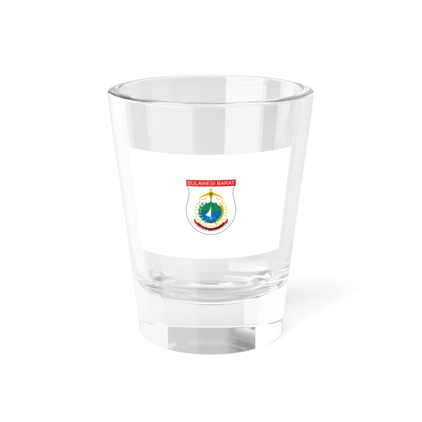 Flag of West Sulawesi Indonesia - Shot Glass 1.5oz