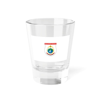 Flag of West Sulawesi Indonesia - Shot Glass 1.5oz