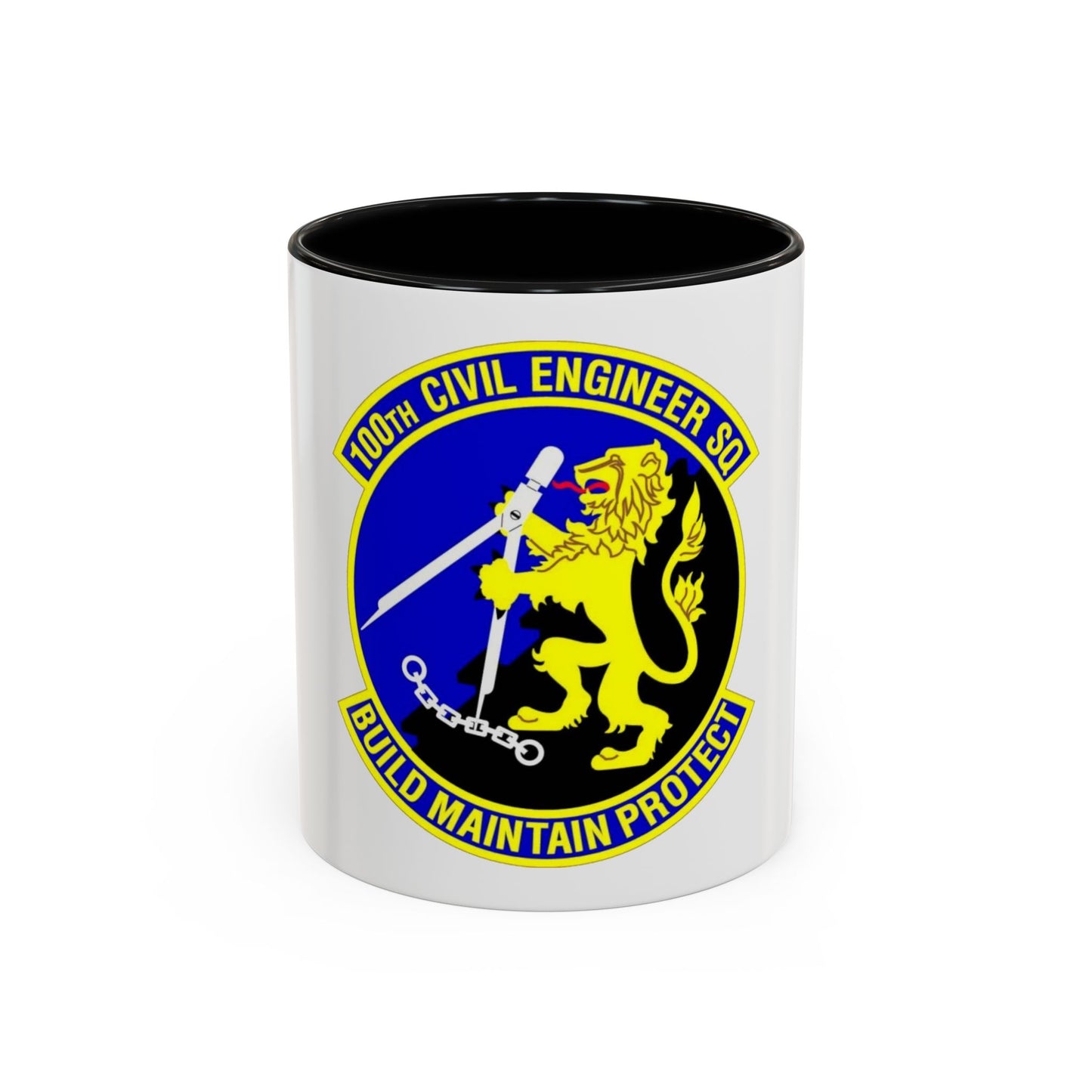 100 Civil Engineer Squadron USAFE (U.S. Air Force) Accent Coffee Mug