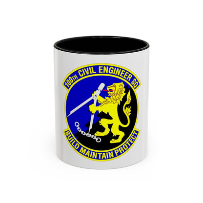 100 Civil Engineer Squadron USAFE (U.S. Air Force) Accent Coffee Mug