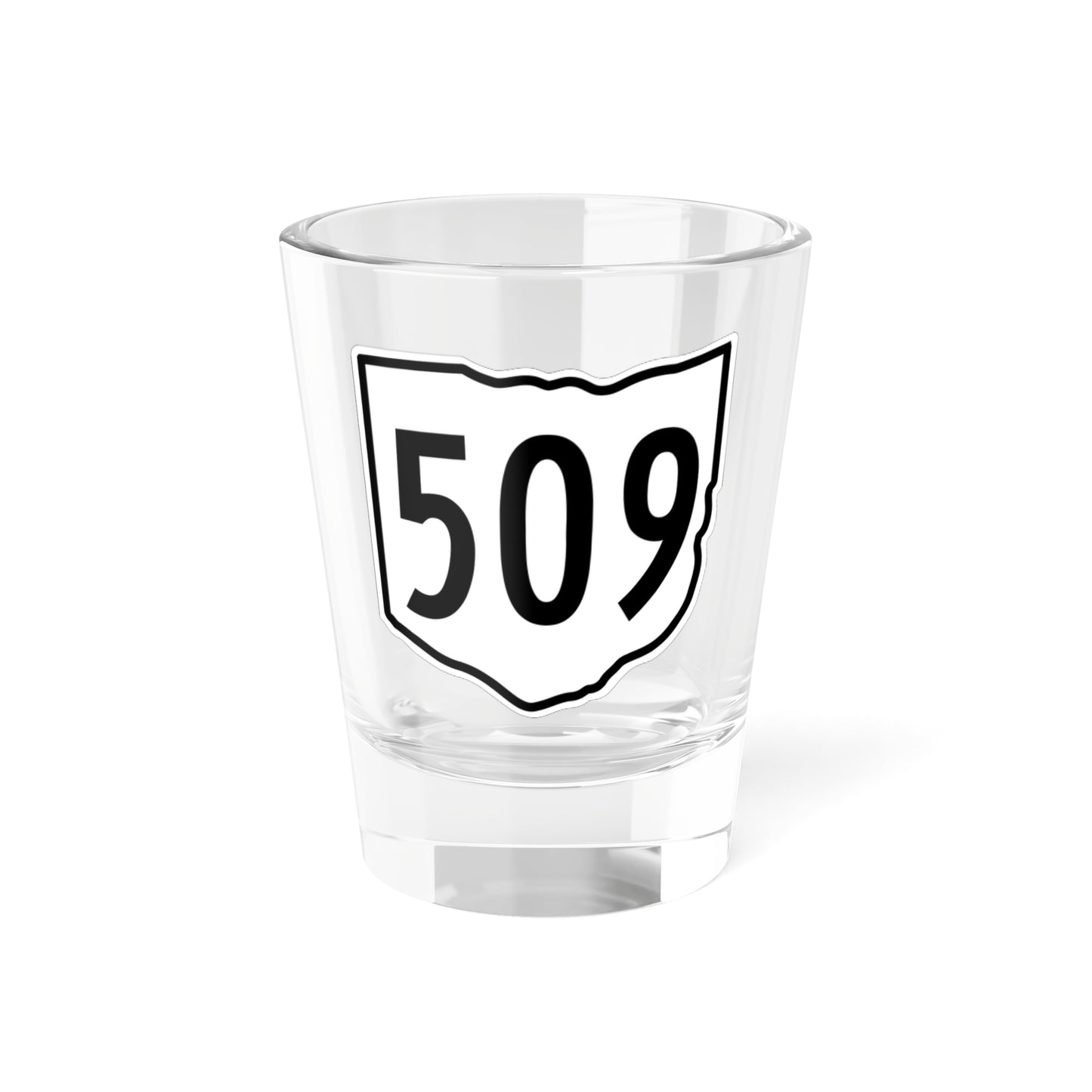 OH-509 1960 (Ohio) (Road Sign) Shot Glass 1.5oz