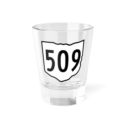 OH-509 1960 (Ohio) (Road Sign) Shot Glass 1.5oz