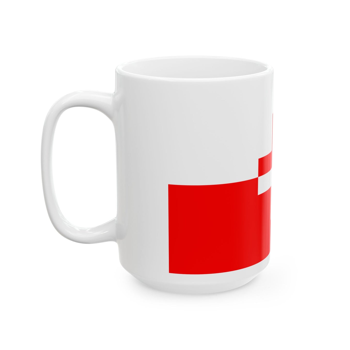 Flag of Naxxar 1993 to 2000 Malta - White Coffee Mug-Go Mug Yourself