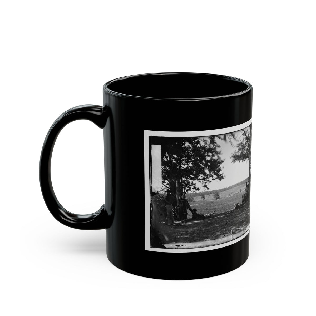Cedar Mountain, Va. Battlefield Viewed From The West (U.S. Civil War) Black Coffee Mug