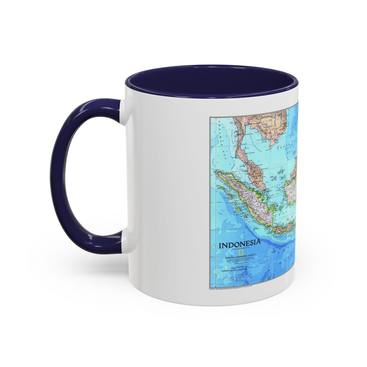 Indonesia 1 (1996) (Map) Accent Coffee Mug