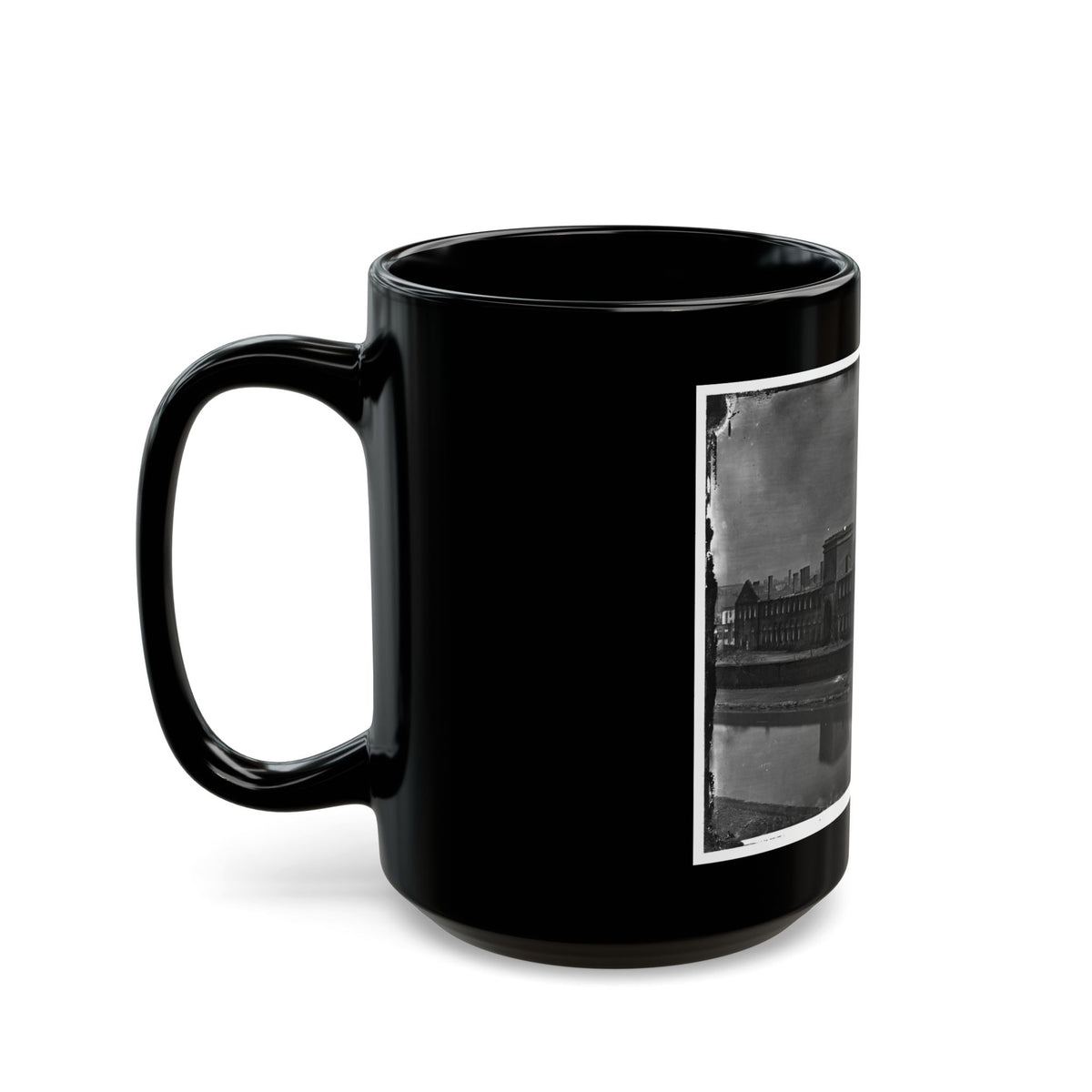 Richmond, Va. Ruins Of State Arsenal From The Canal (U.S. Civil War) Black Coffee Mug
