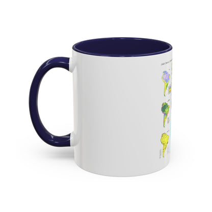 South America - Physical Map (1972) (Map) Accent Coffee Mug
