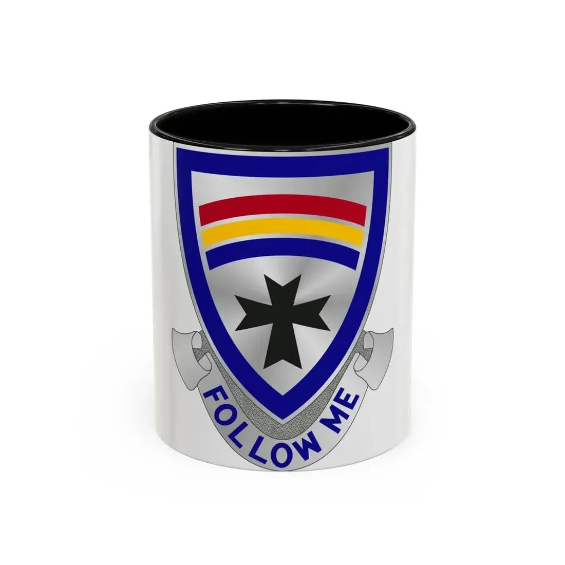 166th Infantry Regiment (U.S. Army) Accent Coffee Mug 11oz Black - Go Mug Yourself
