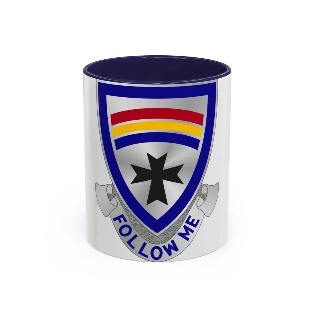 166th Infantry Regiment (U.S. Army) Accent Coffee Mug 11oz Navy - Go Mug Yourself
