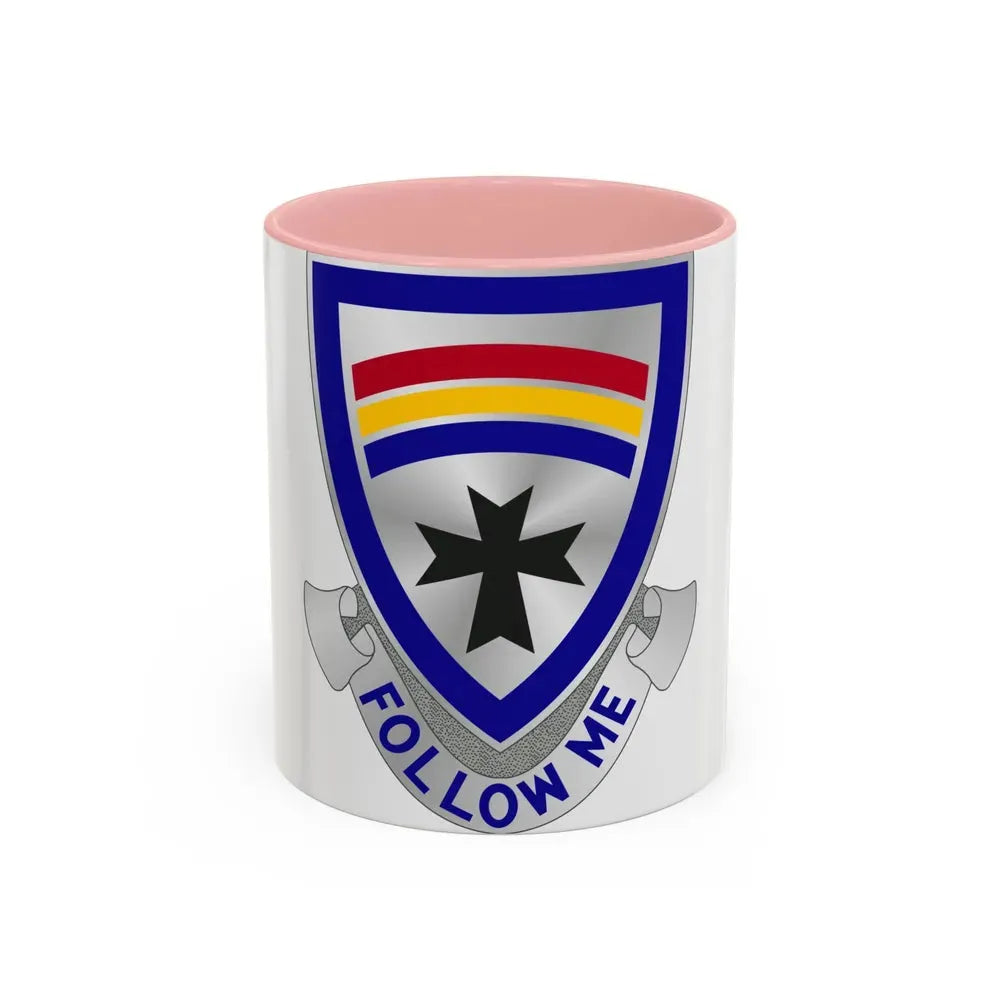 166th Infantry Regiment (U.S. Army) Accent Coffee Mug 11oz Pink - Go Mug Yourself