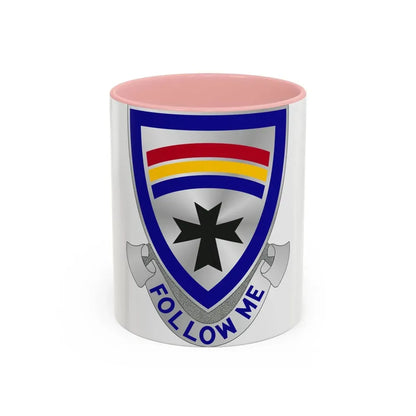 166th Infantry Regiment (U.S. Army) Accent Coffee Mug 11oz Pink - Go Mug Yourself