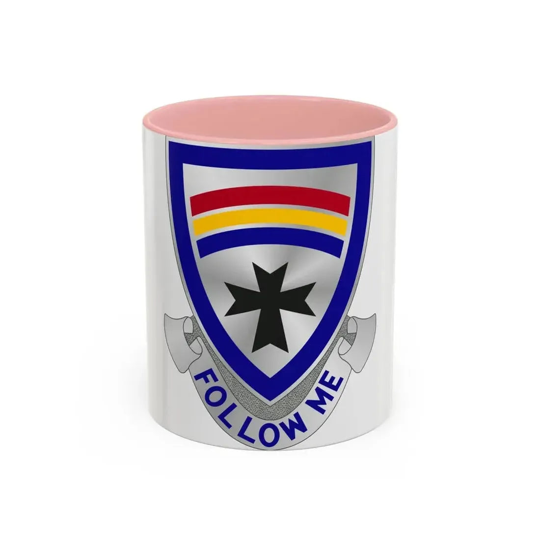 166th Infantry Regiment (U.S. Army) Accent Coffee Mug 11oz Pink - Go Mug Yourself