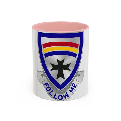 166th Infantry Regiment (U.S. Army) Accent Coffee Mug 11oz Pink - Go Mug Yourself