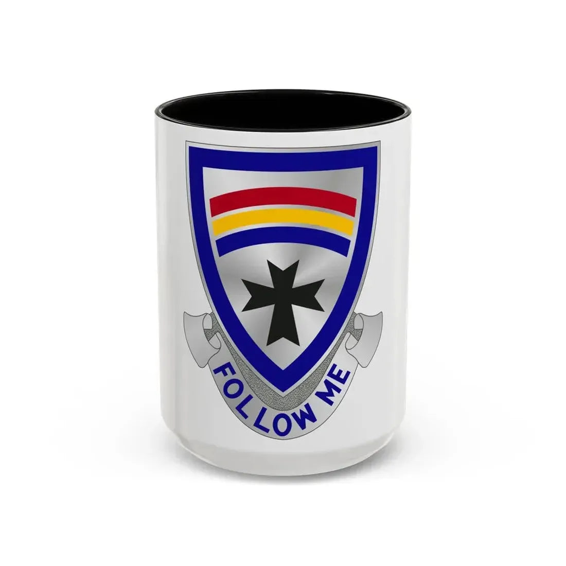 166th Infantry Regiment (U.S. Army) Accent Coffee Mug 15oz Black - Go Mug Yourself
