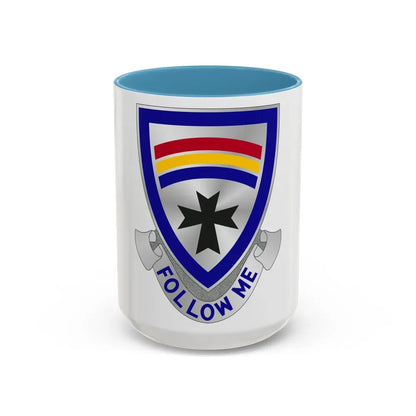 166th Infantry Regiment (U.S. Army) Accent Coffee Mug 15oz Light Blue - Go Mug Yourself